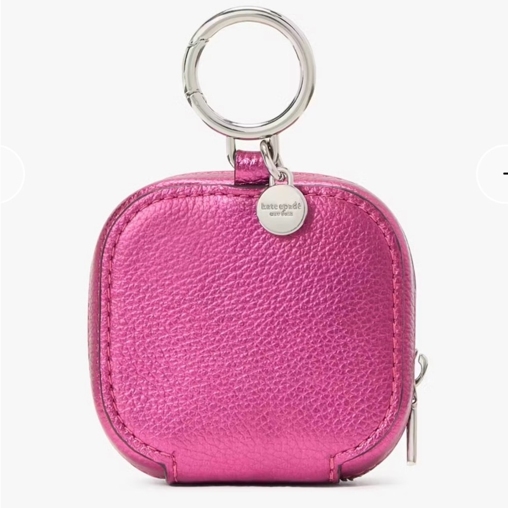 Kate Spade Ava Metallic Bikini Pink Airpods Lanyard Case NWT - Picture 4 of 10